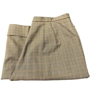 Vintage Talbots Dress Pants Wide Leg Tan Taupe Wide Leg Womens 12 (31x32 ACTUAL)